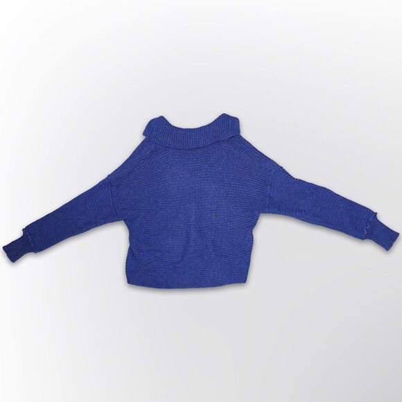 Free People V-Neck Slouchy Pullover Sweater - Size Small - Picture 2 of 4